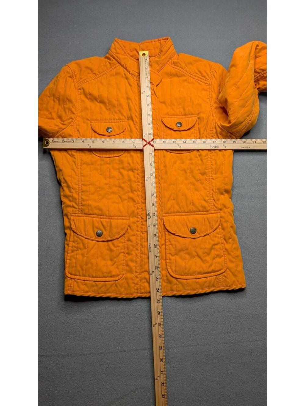 Beretta Jacket Womens 44 Orange Quilted Thermore Insulated Pockets Outdoor Sport - Picture 6 of 10